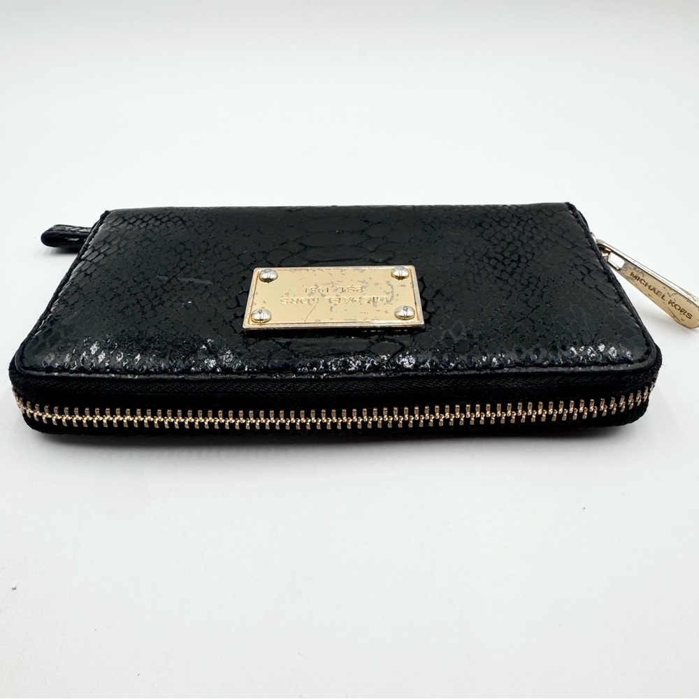 Michael Kors python-embossed leather zip-around w… - image 7